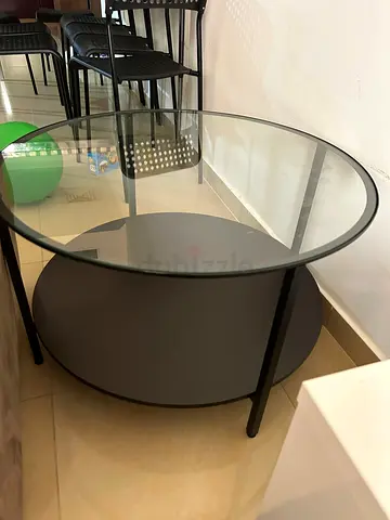 Modern Round Glass Coffee Table