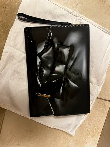 Ted Baker Chic Black Bow Clutch Bag