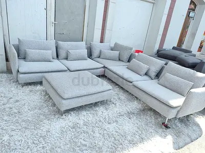 IKEA Soderhamn Stylish Corner Sofa light Grey without footstool