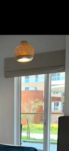 Cream Coloured Blackout Fabric Blind (185cm wide)