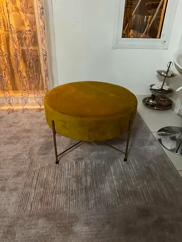 Chic Round Ottoman for Sale