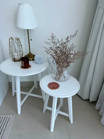 Charming White Side Tables Ikea
