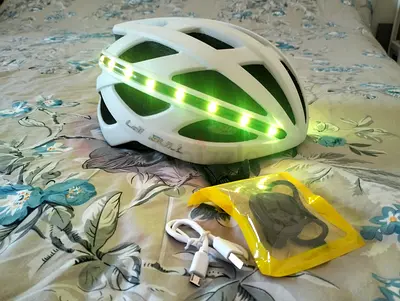 Brand New Rechargeable Cairbull Helmet with different colours light around and remote for it