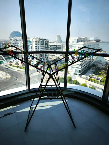 Versatile Clothes Drying Rack with Stunning Views