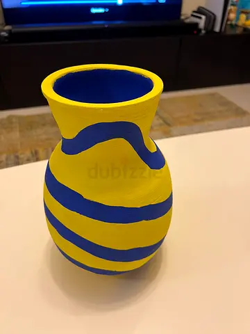 Blue  Yellow vase