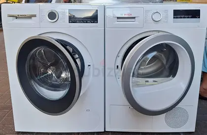 Bosch series 4 9kg washer and 9kg dryer separate set