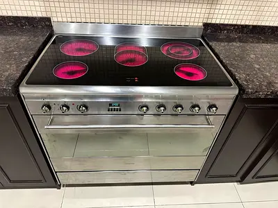 Smeg Electric Cooker Stove oven 90x60cm  5Ceramic Hob Made in italy