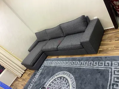 IKEA Kivik Lshape 4-seater sofa dark gray color