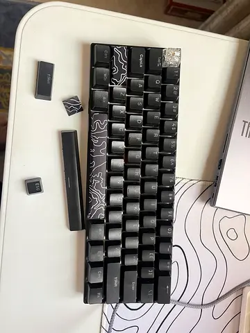 Black keyboard blue switch rgb