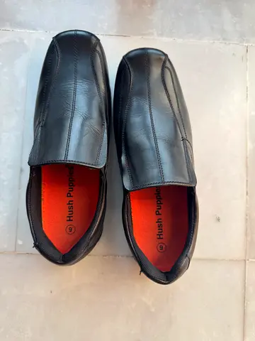 Comfortable Black Leather Shoes from Hush Puppies
