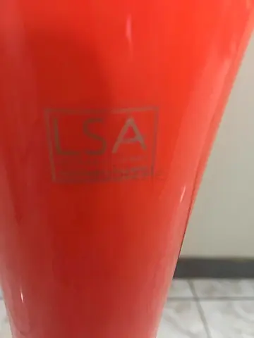 Tall vase Made in Poland ( glass blown )