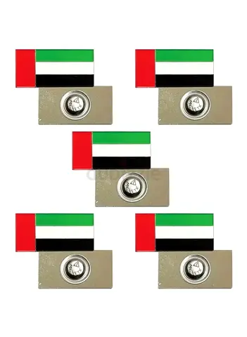 UAE Flag National Day Badge With Magnet 6 piece
