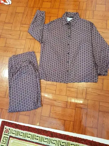 Comfortable Printed Pajama Set for Relaxation