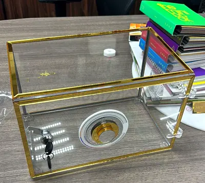 Custom Transparent Safe Box – Personalized Clear Acrylic Lockbox for Home, Office  Gifts