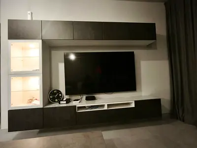 Modern Entertainment Center with Storage