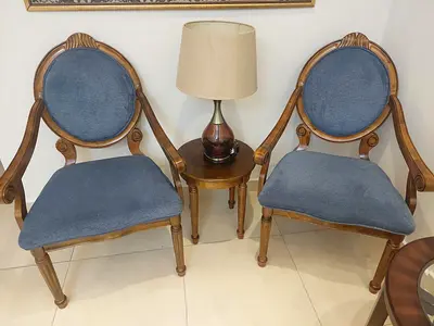 Solid wood coffee chair set