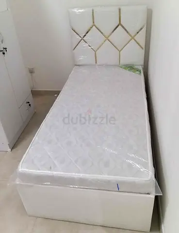 Comfortable White Bed with Storage