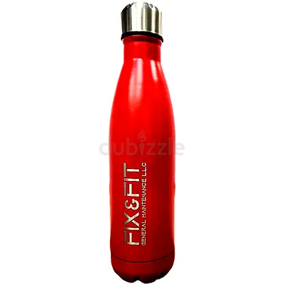 Stylish Red Insulated Water Bottle