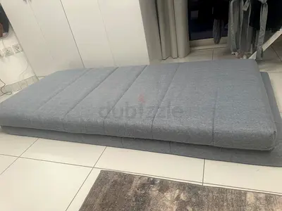 Comfortable Gray Floor Mattress for Relaxation