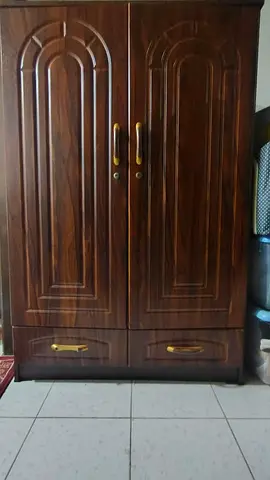Elegant Wooden 2 doors Wardrobe with Ample Storage