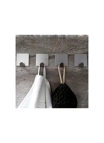 5 pcs 304 Stainless Steel 3M Self Adhesive Hooks Bathroom Kitchen Towel Robe Hook