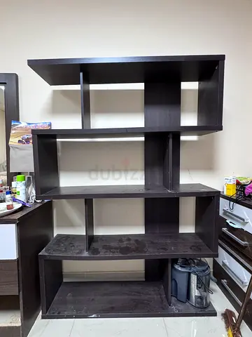 Stylish Dark Wood Bookcase for Sale