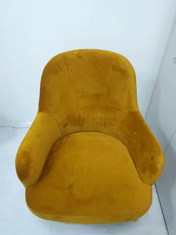 Cozy and Stylish Yellow Velvet Armchair