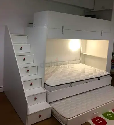 Stylish and Functional Bunk Bed with Storage