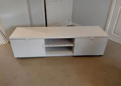Modern White Entertainment Unit for Sale
