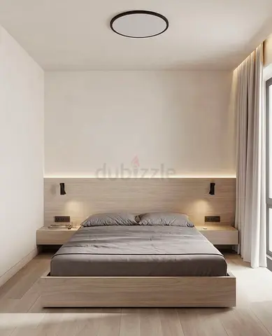Modern Minimalist Bed Frame with Lighting