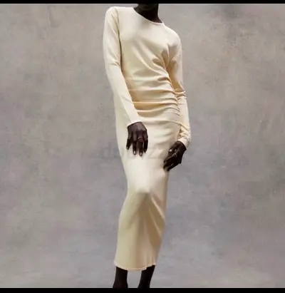 Zara long yellow Dress M