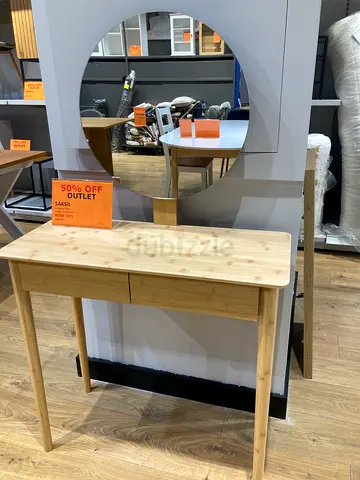 Elegant Wooden Console Table with Mirror for Sale