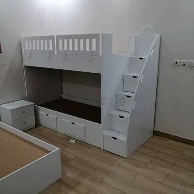 Stylish Childrens Loft Bed with Storage and Stairs