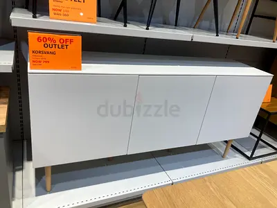 Sleek KORSVANG White Storage Unit for Sale