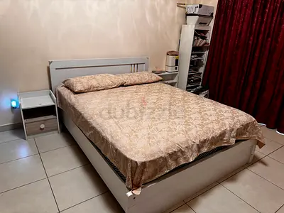 Comfortable Double Size Bed with Nightstand