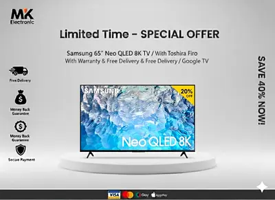 Samsung 65 Neo QLED 8K TV with Special Offer