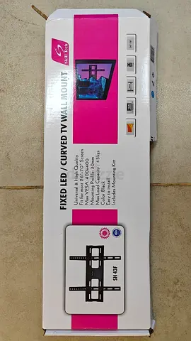 Fixed LED and Curved TV Wall Mount for Easy Installation