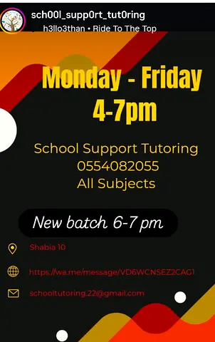Tuition for all subjects