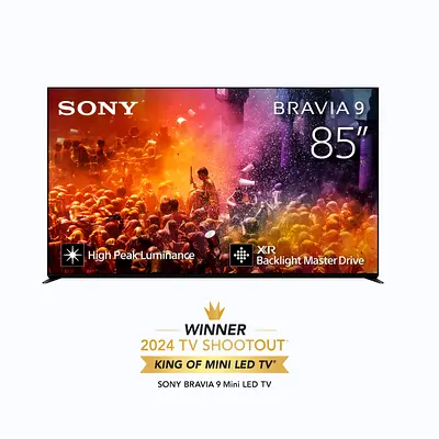 Sony | BRAVIA 9 | 85 Inch | MINI LED XR QLED TV with XR BACKLIGHT MASTER 4K HDR Smart TV , 85XR90