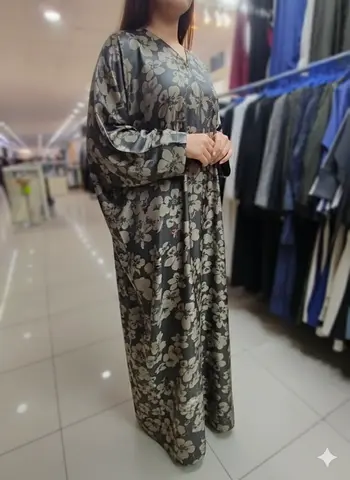 Elegant Floral Abaya for Everyday Elegance