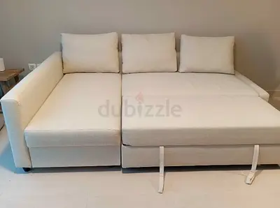 L shape sofa com bed storage IKEA