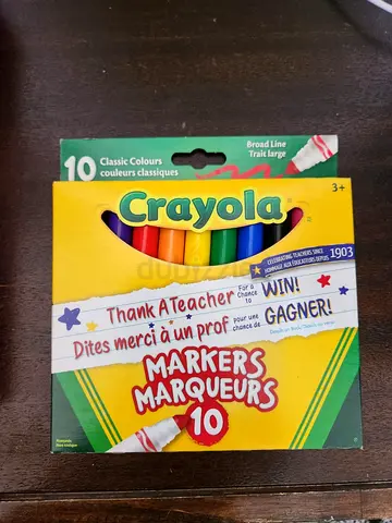 Brand new Colorful Crayola Markers Set - 10 Classic Colors