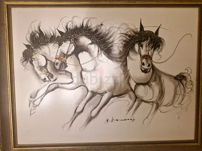 Elegant Horse Artwork by H. Hamaoui