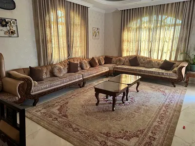 Elegant Living Room Sofa Set with coffee Table 8 person Dining Table
