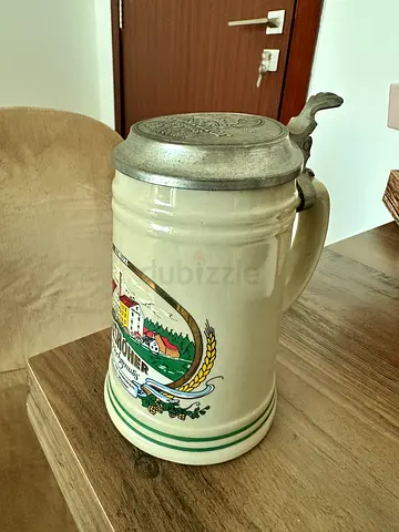 Vintage Beer Stein with Lid