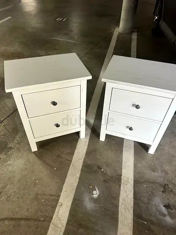 Charming White Nightstands with Drawers