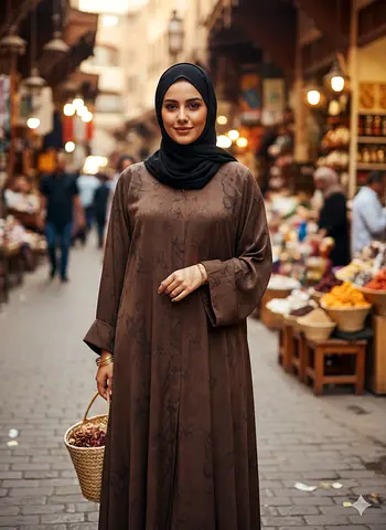 Elegant Brown Abaya for Sale