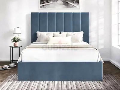 Elegant velvet kosha bed frame good quality storage