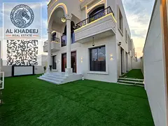 Luxury villa for sale in Al Helio 2, Ajman opposite Azhi Project | 5 master bedrooms, large majlis,