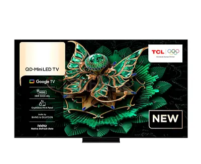TCL 55 Android QLED Mini led 144Hz Smart TV-4K- 1 year Warranty